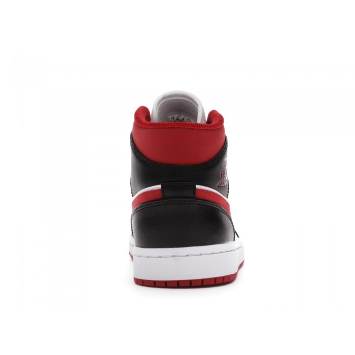 Nike air jordan 1 mid gym red/black-white best sale