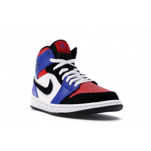 Кроссы Jordan 1 Mid Top 3 - мужская сетка размеров