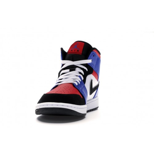 Кроссы Jordan 1 Mid Top 3 - мужская сетка размеров
