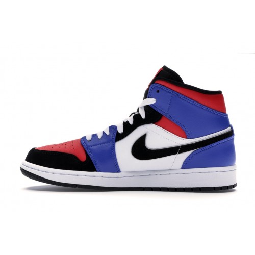 Кроссы Jordan 1 Mid Top 3 - мужская сетка размеров