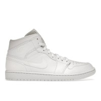 Кроссовки Jordan 1 Mid Triple White 2.0 (2020)