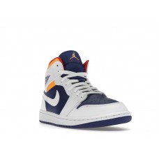Jordan 1 Mid Royal Blue Laser Orange
