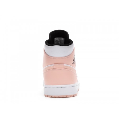 Кроссы Jordan 1 Mid Arctic Orange Black Toe - мужская сетка размеров