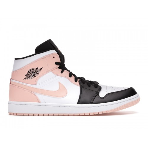 Кроссы Jordan 1 Mid Arctic Orange Black Toe - мужская сетка размеров