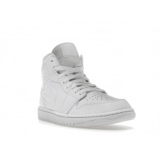 Jordan 1 Mid Triple White
