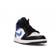 Jordan 1 Mid White Black Racer Blue