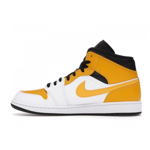 Кроссы Jordan 1 Mid University Gold - мужская сетка размеров