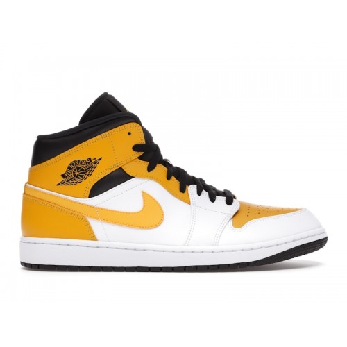 Кроссы Jordan 1 Mid University Gold - мужская сетка размеров