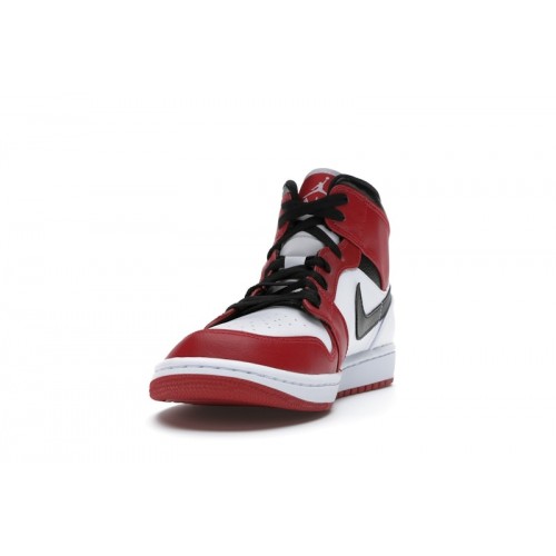 Кроссы Jordan 1 Mid Chicago (2020) - мужская сетка размеров