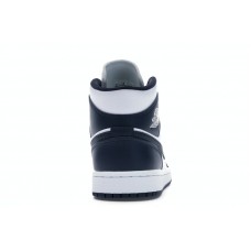 Jordan 1 Mid White Metallic Gold Obsidian