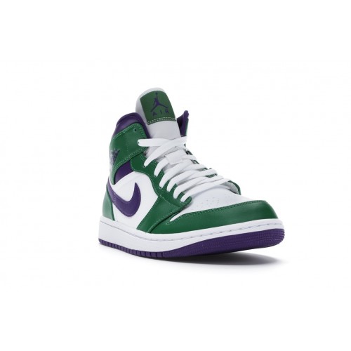 Кроссы Jordan 1 Mid Incredible Hulk - мужская сетка размеров