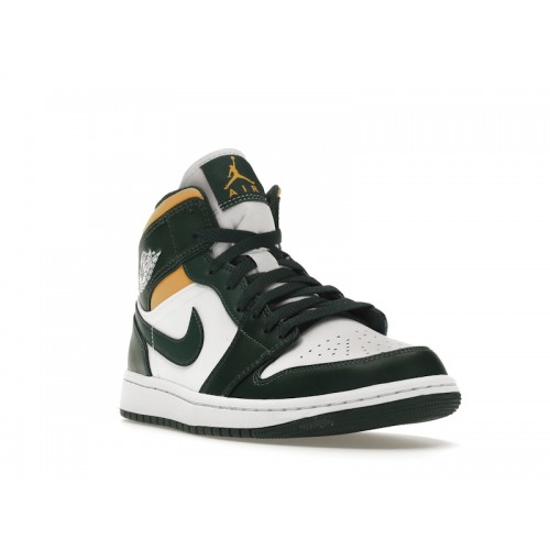 Кроссы Jordan 1 Mid Sonics (2021) - мужская сетка размеров