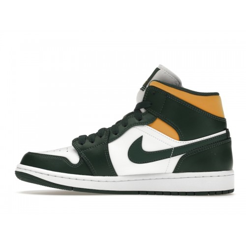 Кроссы Jordan 1 Mid Sonics (2021) - мужская сетка размеров