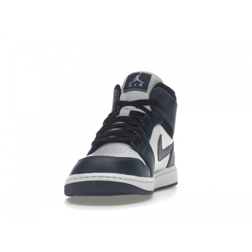 Кроссы Jordan 1 Mid Armory Navy - мужская сетка размеров
