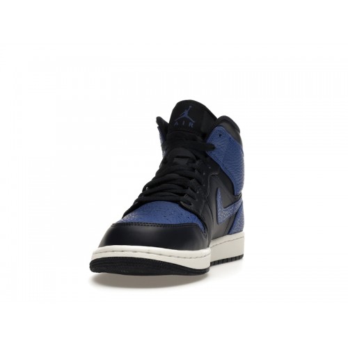 Air Jordan 1 Retro Mid Obsidian Royal - мужская сетка размеров