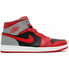 Кроссовки Jordan 1 Mid Fire Red Cement