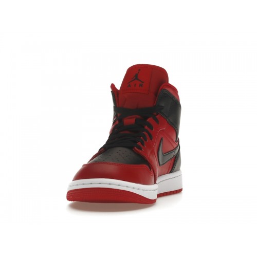 Кроссы Jordan 1 Mid Reverse Bred (2021) - мужская сетка размеров