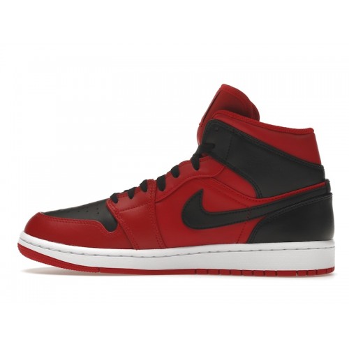 Кроссы Jordan 1 Mid Reverse Bred (2021) - мужская сетка размеров