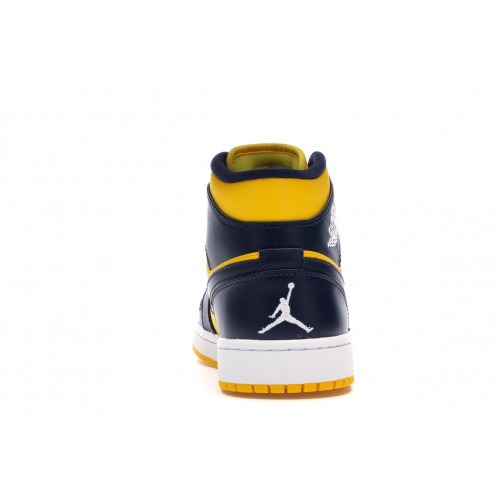 Кроссы Jordan 1 Mid Michigan - мужская сетка размеров