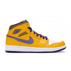 Кроссовки Jordan 1 Mid Lakers