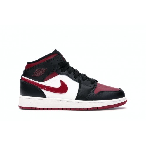 Кроссы Jordan 1 Mid Bred Toe (GS) - подростковая сетка размеров