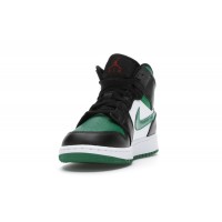 Подростковые Jordan 1 Mid Green Toe (GS)