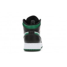 Подростковые Jordan 1 Mid Green Toe (GS)