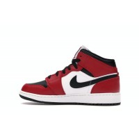 Подростковые Jordan 1 Mid Chicago Black Toe (GS)