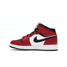Подростковые Jordan 1 Mid Chicago Black Toe (GS)