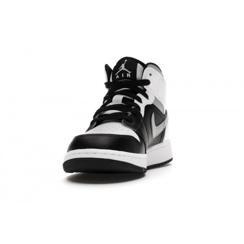 Кроссы Jordan 1 Mid White Shadow (GS) - подростковая сетка размеров