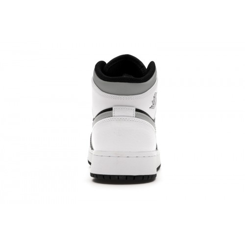 Кроссы Jordan 1 Mid White Shadow (GS) - подростковая сетка размеров