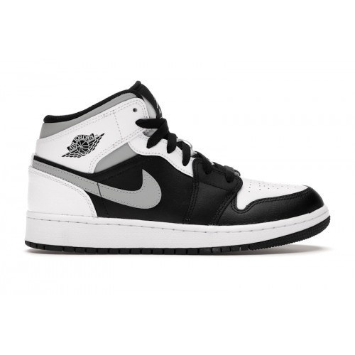 Кроссы Jordan 1 Mid White Shadow (GS) - подростковая сетка размеров