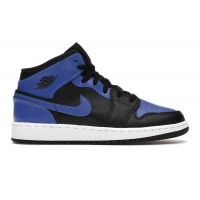 Подростковые кроссовки Jordan 1 Mid Hyper Royal (GS)
