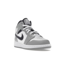 Подростковые Jordan 1 Mid Light Smoke Grey (GS)
