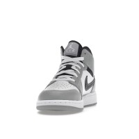 Подростковые Jordan 1 Mid Light Smoke Grey (GS)