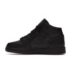 Подростковые Jordan 1 Mid Black (GS)