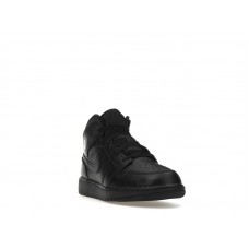 Подростковые Jordan 1 Mid Triple Black (GS)