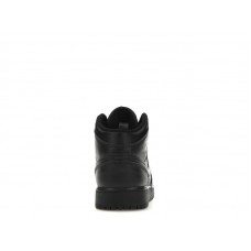 Подростковые Jordan 1 Mid Triple Black (GS)