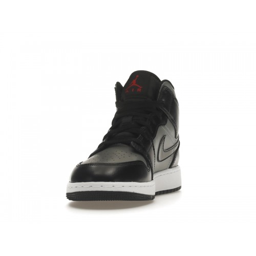 Кроссы Jordan 1 Mid Shadow Red (GS) - подростковая сетка размеров