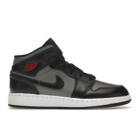 Подростковые кроссовки Jordan 1 Mid Shadow Red (GS)