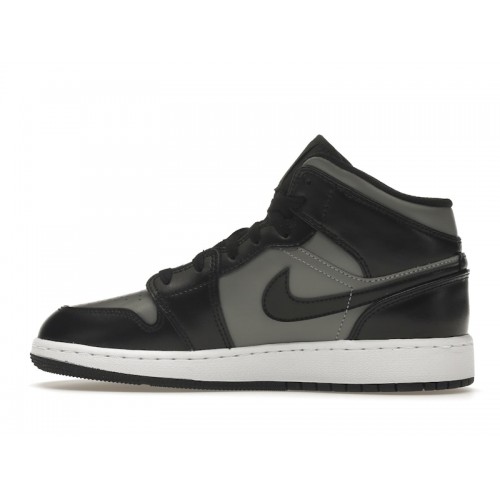 Кроссы Jordan 1 Mid Shadow Red (GS) - подростковая сетка размеров