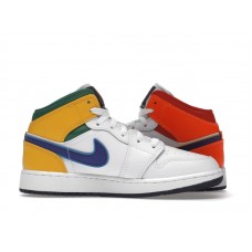 Подростковые Jordan 1 Mid Alternate Multi-Color (GS)