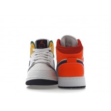 Подростковые Jordan 1 Mid Alternate Multi-Color (GS)