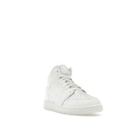 Подростковые Jordan 1 Mid Triple White (2023) (GS)
