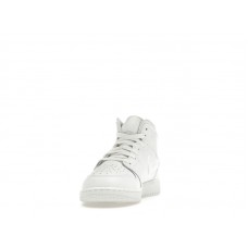 Подростковые Jordan 1 Mid Triple White (2023) (GS)