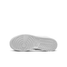 Подростковые Jordan 1 Mid Triple White (2023) (GS)