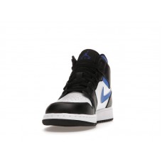 Подростковые Jordan 1 Mid White Black Racer Blue (GS)