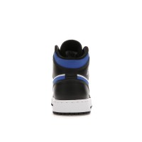 Подростковые Jordan 1 Mid White Black Racer Blue (GS)