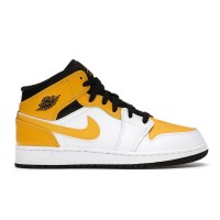 Подростковые кроссовки Jordan 1 Mid University Gold (GS)