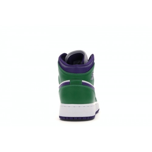 Air Jordan 1 Mid GS Hulk - подростковая сетка размеров